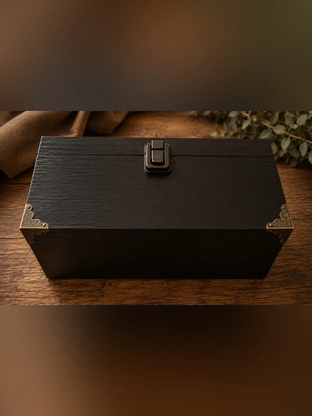 Dragonfly Keepsake Box by  - Black and Gold Accent
